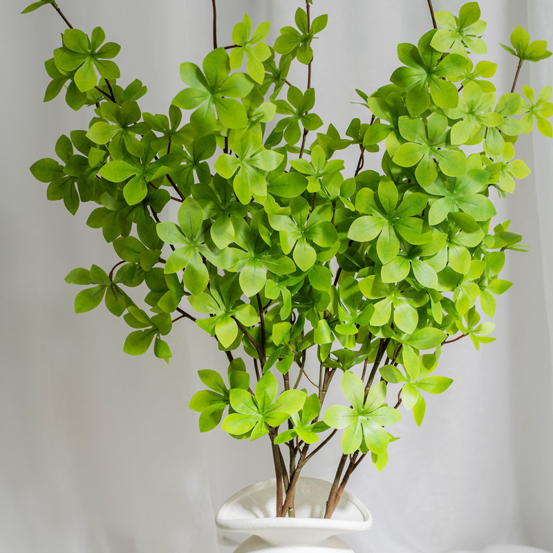 1 branche verte Audet Enkianthus Perulatus artificielle, H 35,88 po x l 0,8 po x P 0,8 po