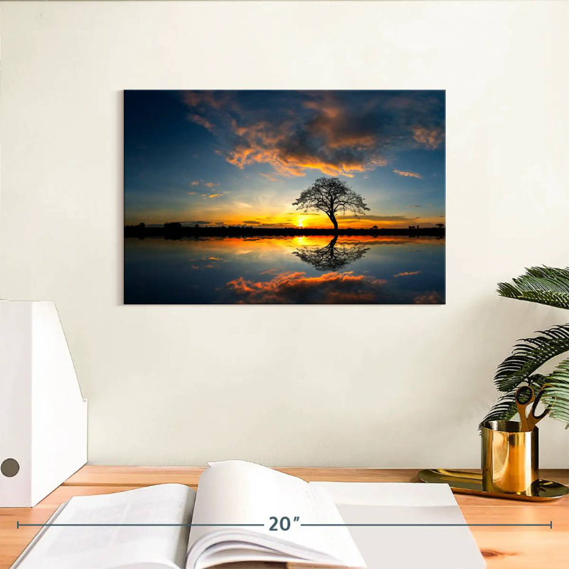 Alvord, coucher de soleil africain, H 8 po x l 12 po