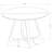 Imani Gold Round Marble Dining Table