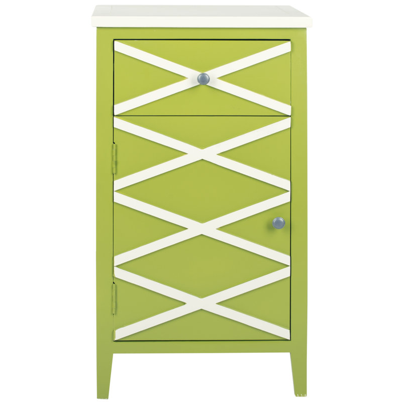 Armoire 1 porte Brandy, Vert blanc