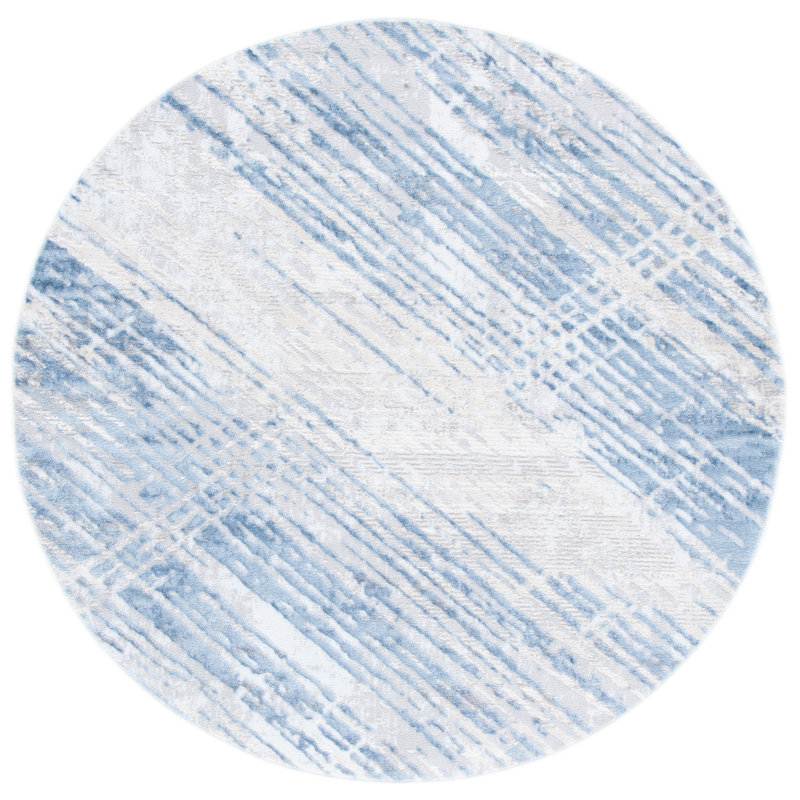 Tapis abstrait Aldina 700 Performance, Rond 6 pi 7 po