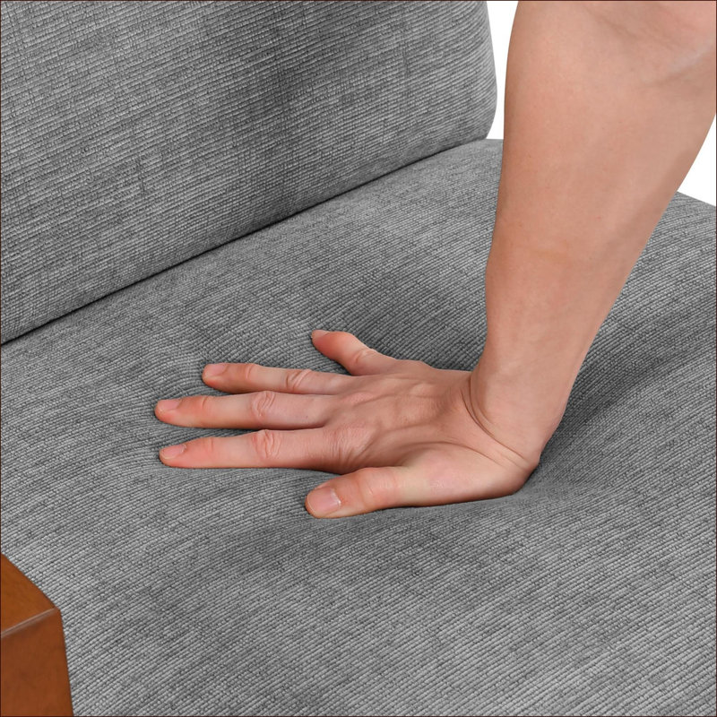 Fauteuil d'appoint ultra-moderne gris clair pour adultes, siège en mousse de tissu à structure en bois massif, mobilier de salon, 1 pièce