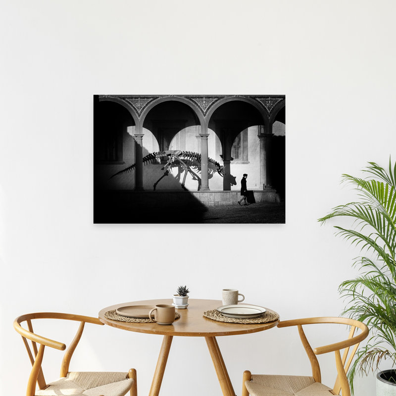 Ancienne squelette, passage, architecture dramatique classique, impression d'art mural, 24" H x 36" W
