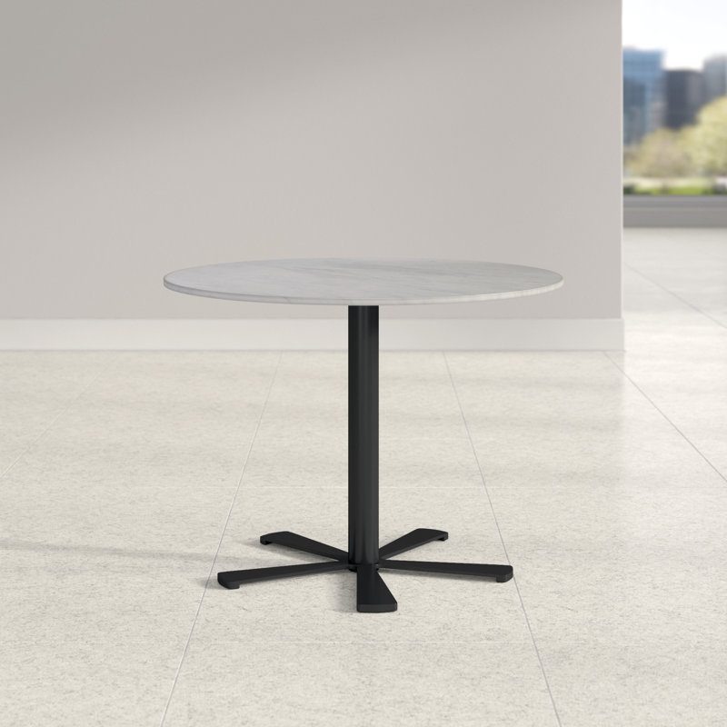 Table ronde Ithzel, H 29,5 po x L 35,5 po x l 35,5 po, Noir