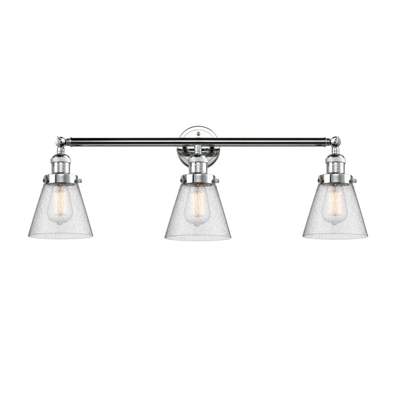 Blankenship 3 - Light Dimmable Vanity Light, Polished Chrome, Seedy, 3W LED Bulb