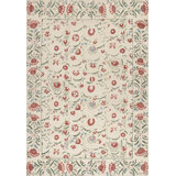 Valhalla Wool Oriental Area Rug in Red/Ivory/Green