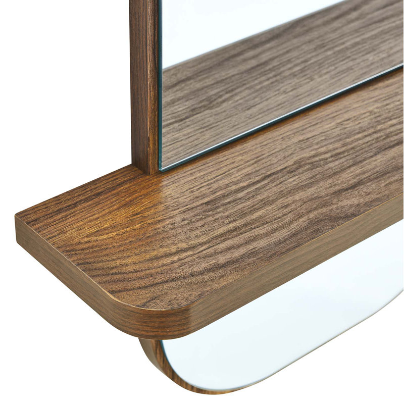Miroir Solstice par Modway, Noyer