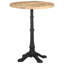 Gottschalk Acacia Round Solid Wood Top Metal Base Dining Table-1456291341
