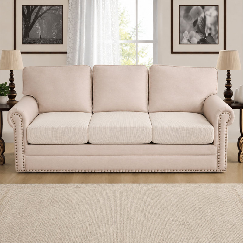 Ensemble de 3 housses de coussin en jacquard extensible