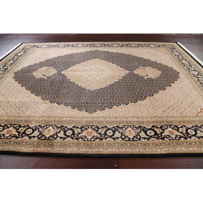 Luli One-of-a-Kind 9'0'' X 12'1'' New Age Area Rug in Black