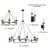 Ashantey 12 - Light Dimmable Wagon Wheel Chandelier