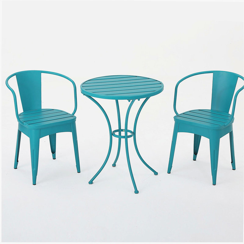 ENSEMBLE MÉTAL 3 PCS COLMAR, Teal