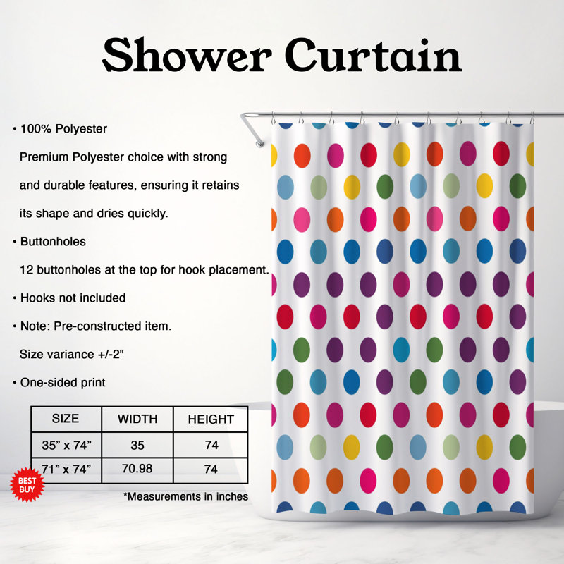 Simple Colour - Premium Shower Curtain 73, 74"H x 71"W