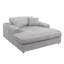 Chaise en velours côtelé avec 2 coussins