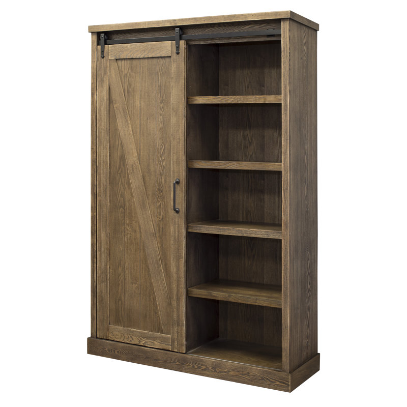 Bibliothèque standard de H 72 po x l 48 po Jyler, Chêne vieilli
