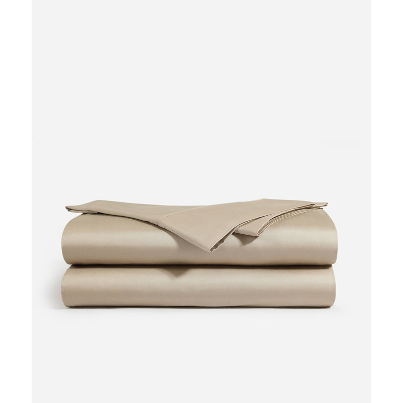 Natural Premium Bamboo Machine Woven Fitted Sheet, Full / Queen Fitted Sheet, Taupe