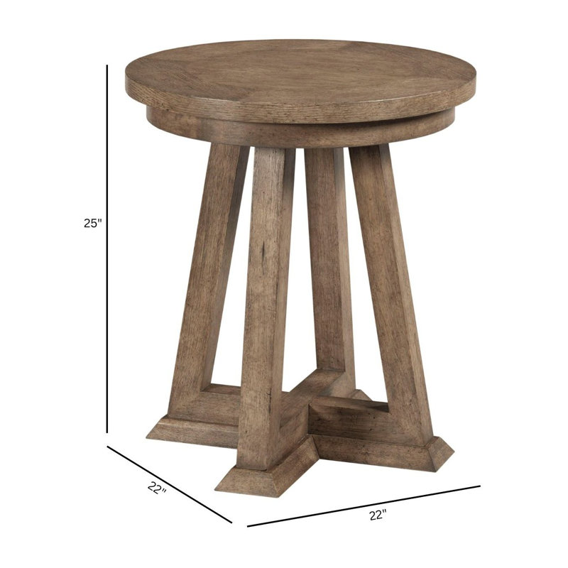 Oliviu Solid Wood End Table