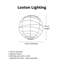 Irregular Paper Sphere Pendant Shade-18563004