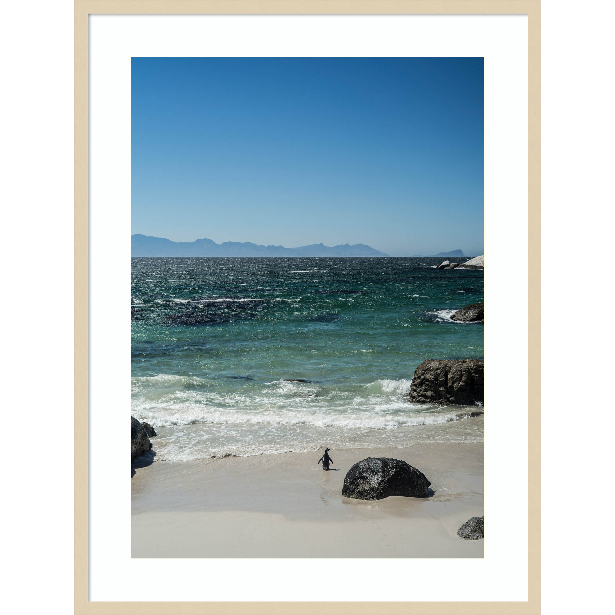 Heading Out to Sea by Shot by Clint Wood Framed Wall Art Print, Brown, 41" H x 31" W
