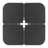Harper-Rae 190LBS 4PCS Heavy-Duty Cantilever Offset Patio Umbrella Base Square Base Plate Set