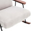 Chaise avec accoudoirs à bascule en métal gris, pour le salon-1405797542