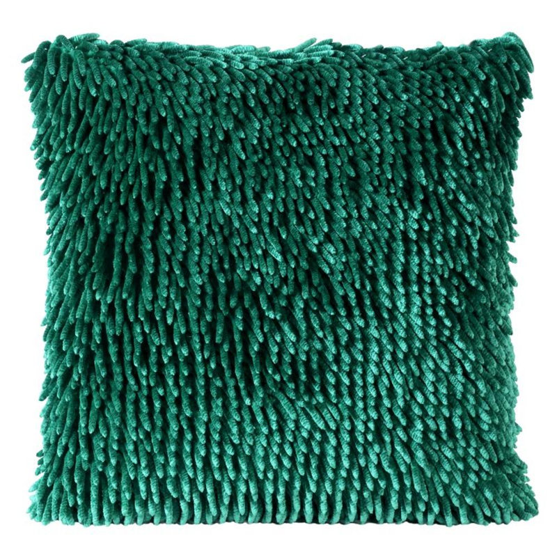 Genagra Microfiber Pillow Case, 40cm H x 40cm W x 6cm D, Dark Green