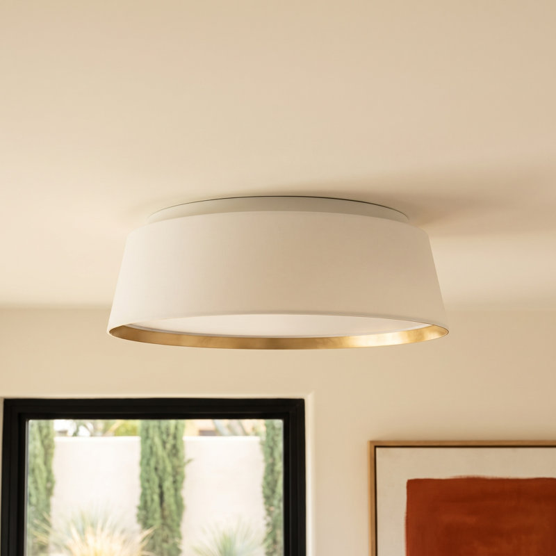 Adriatic Glass Flush Mount, Matte White