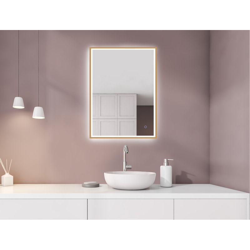 Berenika Metal Flat Wall Mirror, 34" x 40"