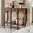 39.37" Brown Rectangular Solid Wood Console Table