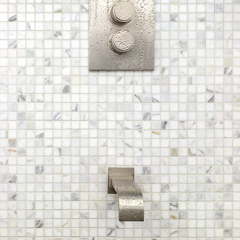 Calacatta 3/4X3/4 Squares Polished Marble Tile