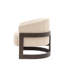 Clarina Curved Textured Upholstered Armchair