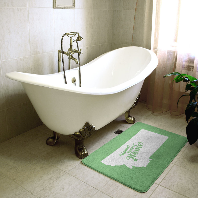 Tapis pour salle de bain butte doux, l 21 po x L 34 po, Vert