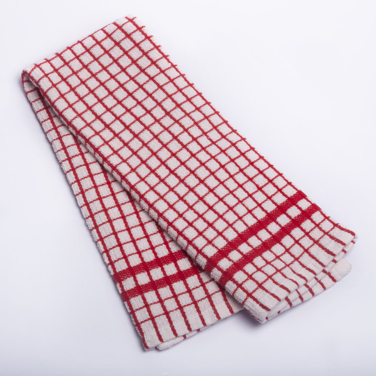 Gracie Oaks Terry Towels Plaid Ripple Dish Cloth