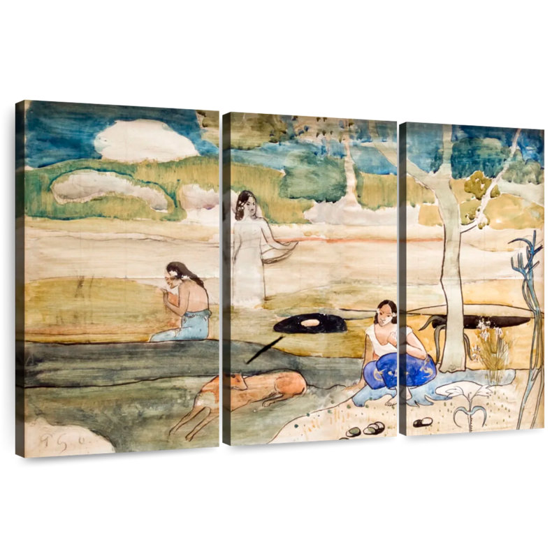 Leisha Tahitian Scene, 28" H x 45" W