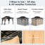 10 pi. L 12 pi. Pavillon de jardin en D avec moustiquaire et moustiquaire-129677032