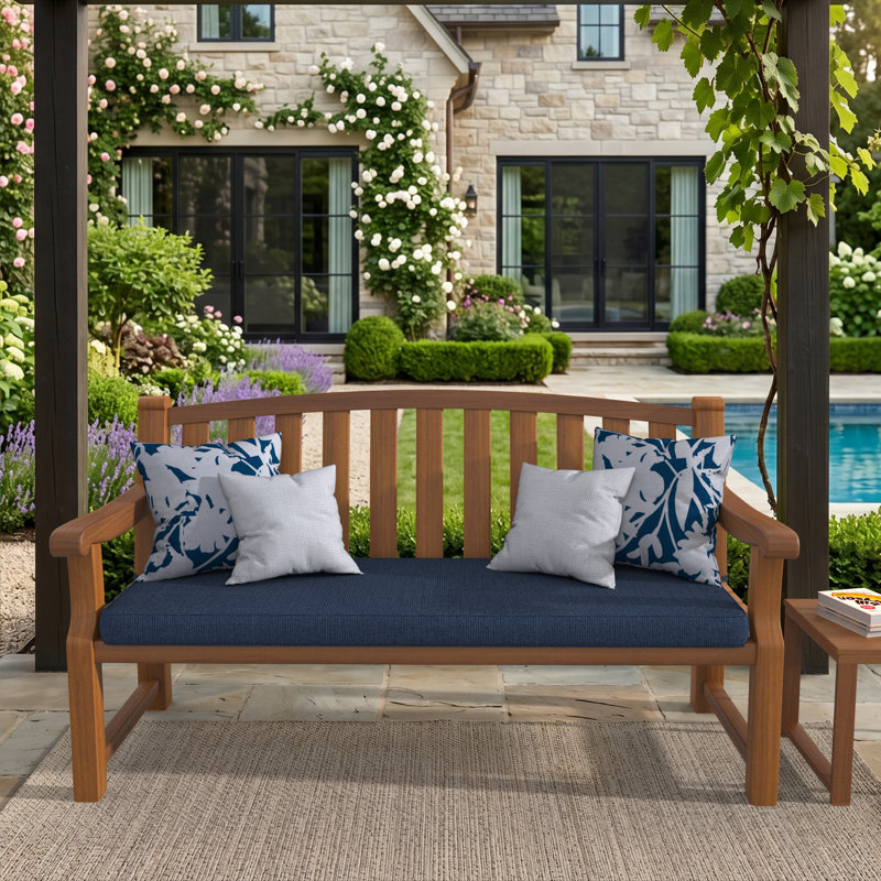 Coussin de banc d'extérieur Sunbrella®, 48 po x 18 po, Sunbrella® Echo Midnight
