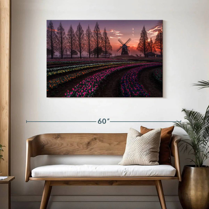 Alvord Flower Garden Sunset, 30" H x 45" W