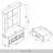 Hall Tree with Storage Cabinet In Brown-1641513002