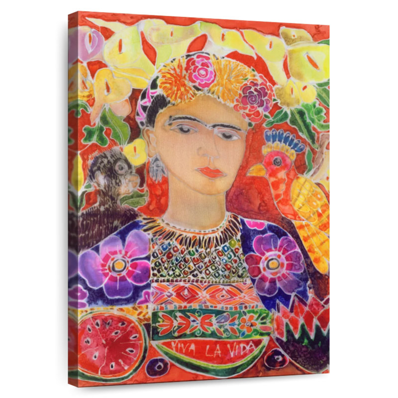 Leisha Respects To Frida Kahlo 2002, H 12 po x l 8 po