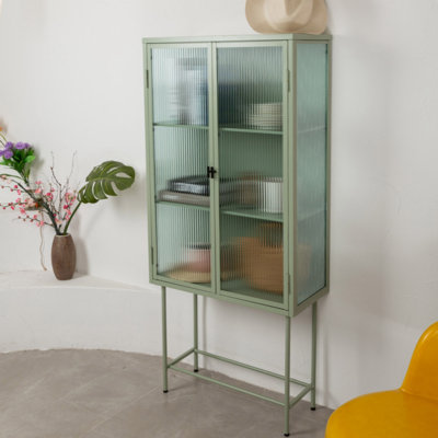 Armoire d'appoint en verre