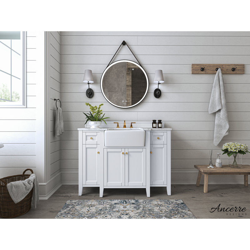 Adeline 48'' W Single Vanity, White