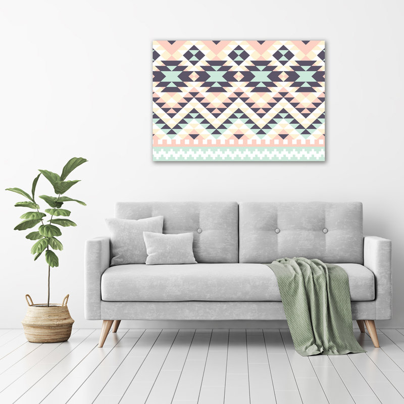 Ethnic Background - Wrapped Canvas Print