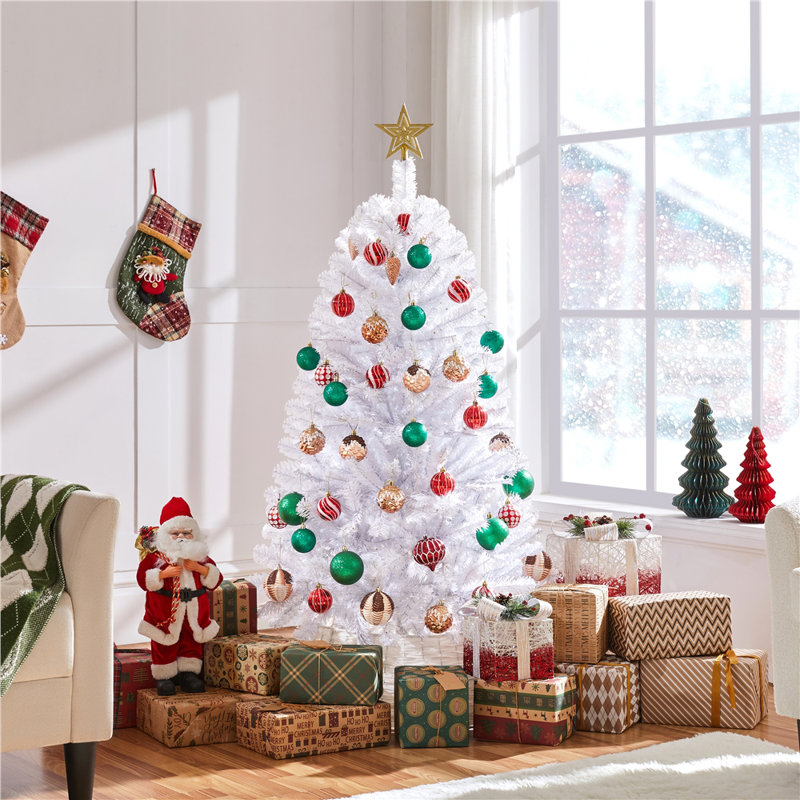 Sapin de Noël artificiel pré-éclairé, 55"