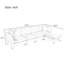 Canapé modulaire rembourré avec repose-pieds amovible U-Style-184024977