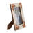 Decorative Two Tone Picutre Frame for Entryway Display - Modern Photo Frame for Home Accent, Living Room, or Bedroom - White & Brown-35027130