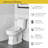 AquaWash 2.0 Manual SpaLet Elongated Toilet Seat Bidet