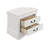 2-Drawer Nightstand with Bracket Feet