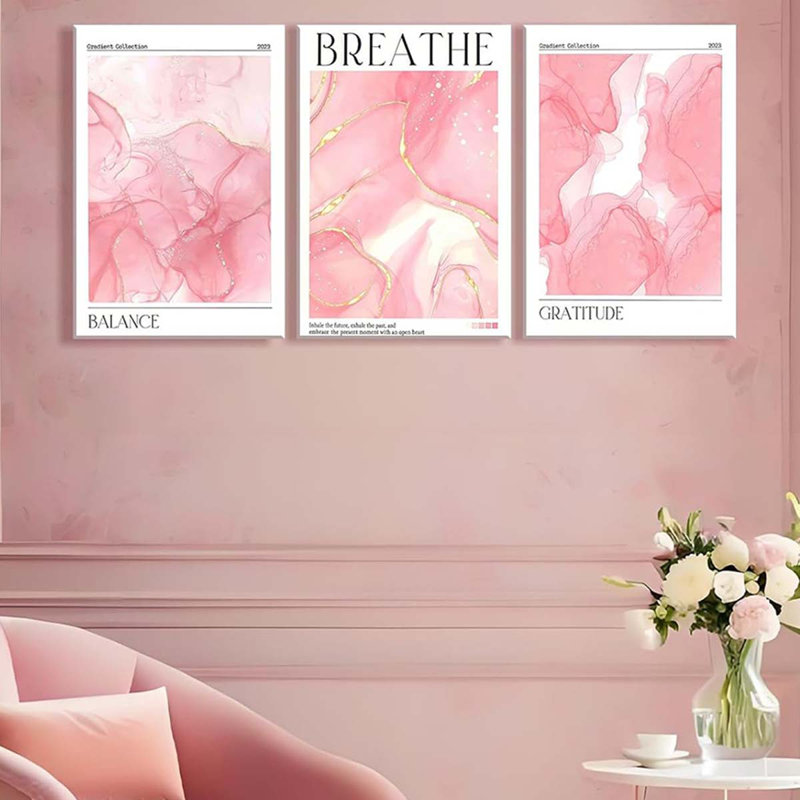 3 Piece Wrapped Canvas Print, 60 cm H x 120 cm W