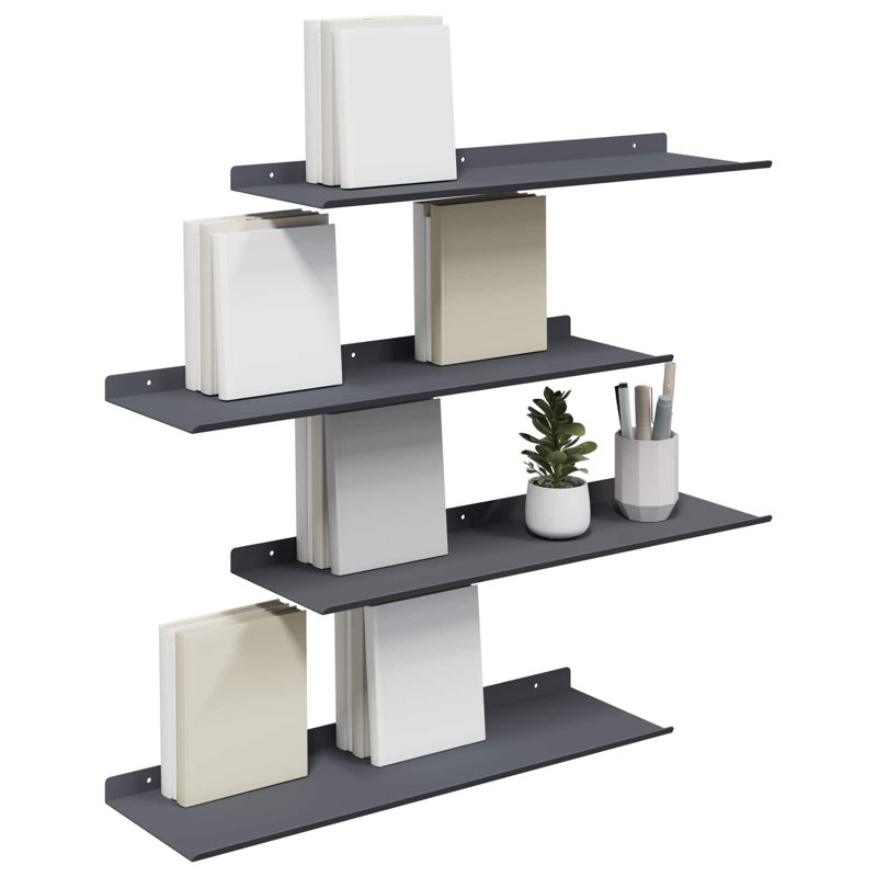 Steel Floating Shelf, Anthracite