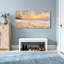 Plantes et fleurs, plage, coucher de soleil, palmiers, sable, empreintes de pas, motifs de coquillages-1155355918